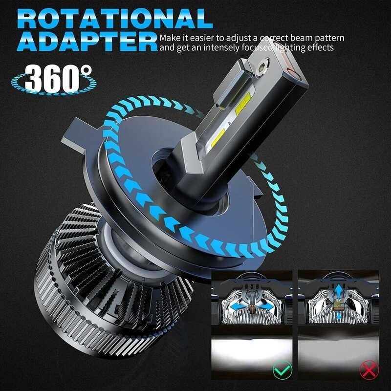 ❤ 1Pair 30000Lm H4 Led Headlight H11 9012 Hir2 9006 Hb4 9005 Hb3 H7 Car LED Canbus Headlights Bul