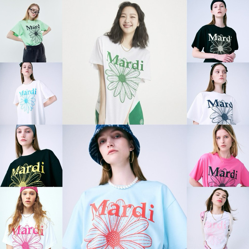 ♞,♘พรีออเดอร์ เสื้อ Mardi Mercredi รุ่น Tshirt Flowermardi olf