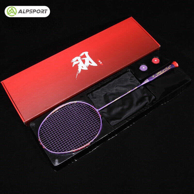 ZL Protect ALP Frame Full T700 Carbon Fiber 8U 62g 30LBS Badminton Racket Strung Offensive Type Rac