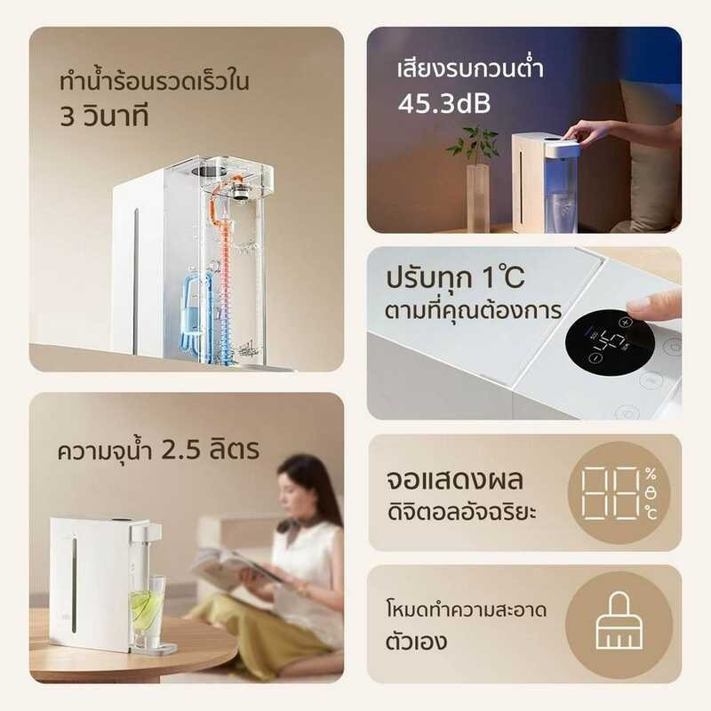 YouPin Official Xiaomi Store Mijia Mi Instant Water Dispenser C1 2.5L เครื่องกดน้ำร้