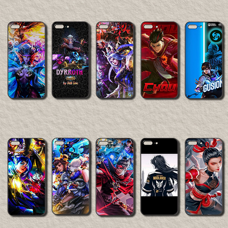 เคสโทรศัพท์สีดําแบบนุ่มสําหรับ Vivo Y55s Y66 Y67 Y69 Y70 Y70S Y71 Y72 Y73 Y73S Mobile Legends Bang C