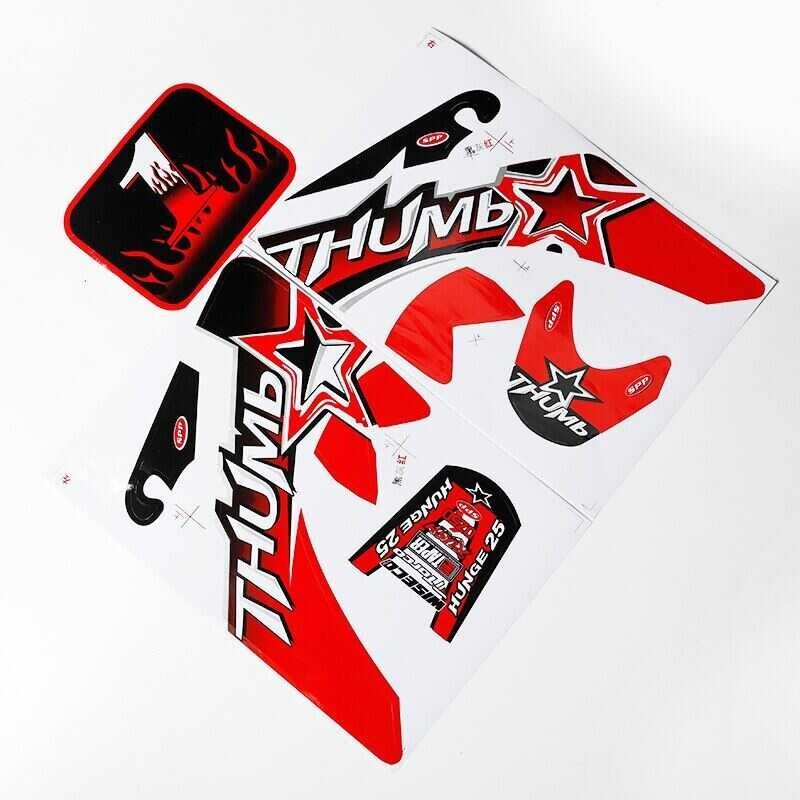 ❤ Kohis Crf50 Racing Motorcycle Decal Sticker For Crf50 Xr50 Plastic Fairing Body Kit Dirt Pit