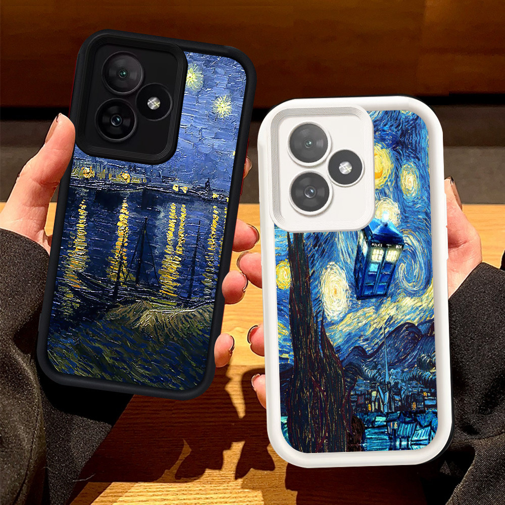 เคสสําหรับRealme Note 60 50 C61 C51 C53 เคสซิลิโคนH-79 Starry Night