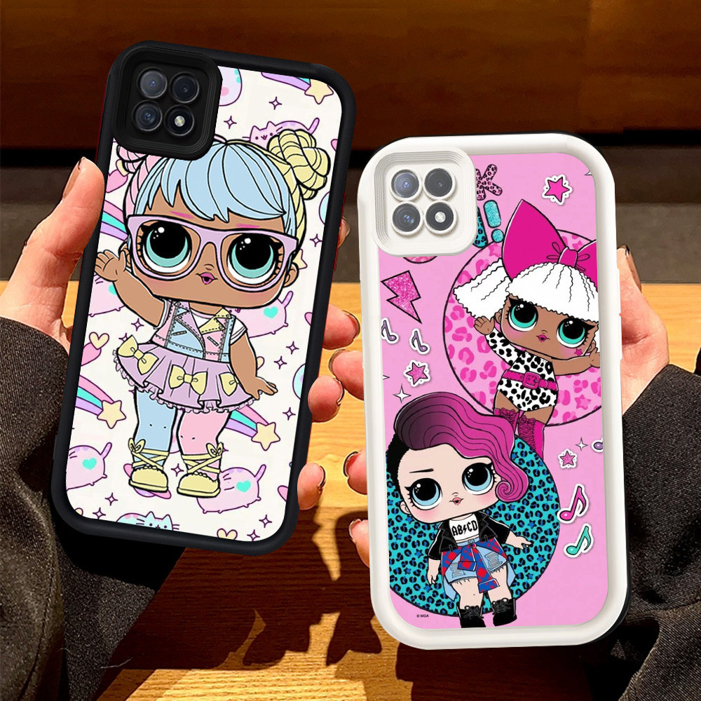 สําหรับ OPPO Reno 4 Lite 4F A93 A16E A16K F17 Pro เคสซิลิโคน H-45 LOL ตุ๊กตา