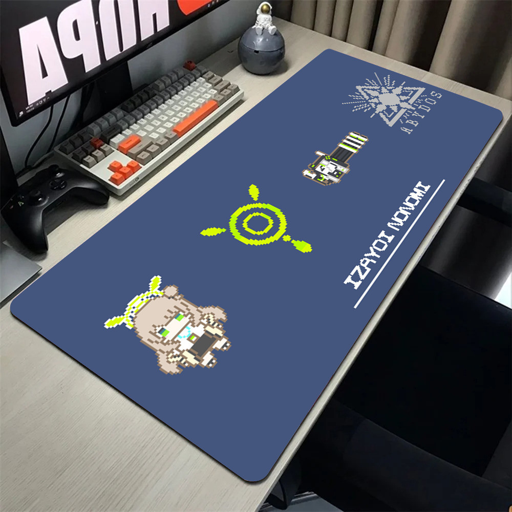 Blue Archive Pixel Mousepad แผ่นรองเม้าส์แผ่นรองโต๊ะพร้อม Pad อุปกรณ์เสริมสําหรับเล่นเกม Prime Gaming XXL คีย์บอร์ด