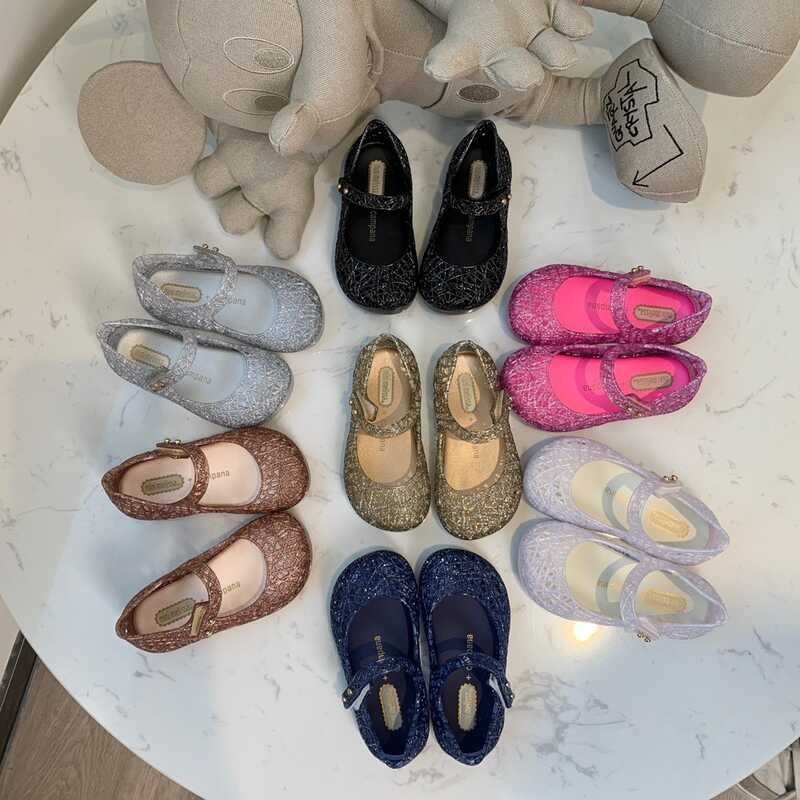 ♎ 2023 New Mini Melissa Bird's Nest Children's Sandals Fragrant Jelly Shoes