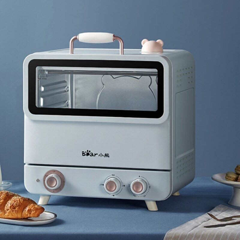 Bear/Electric Oven Household 20L Baking Lovely Steam Independent Temperature Control Toaster Pizza Bakery Bear/DKX-D20E1