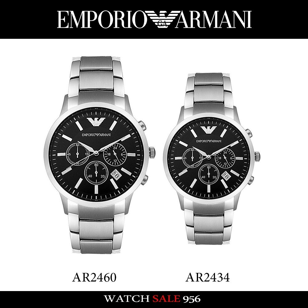♞,♘Emporio Armani  นาฬิกาข้อมือผู้ชาย รุ่น AR2460 / AR2434 KDI
