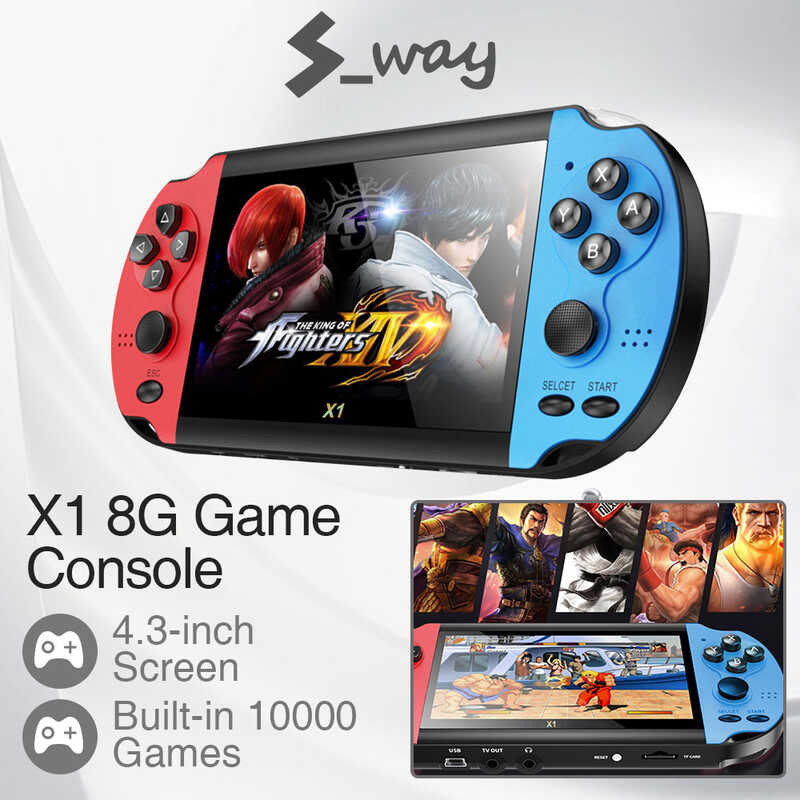 New Handheld S-way 4.3 inch 8G Game Console Built-in 10,000 Games For psp game,camera,video,e-book  