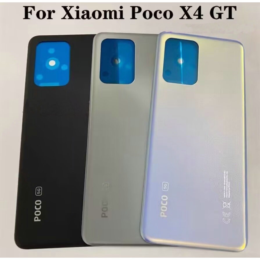 สําหรับ Xiaomi Poco X4 GT ฝาครอบแบตเตอรี่ด้านหลังด้านหลังประตูกรณีอะไหล่ซ่อม