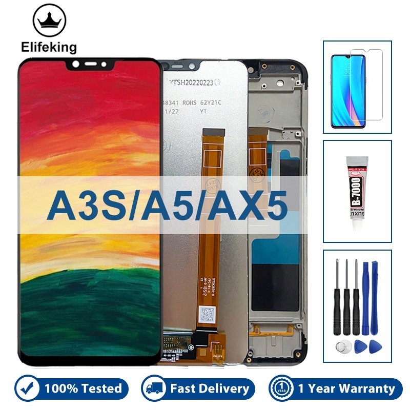 ทดสอบ 100% สําหรับ OPPO A3s LCD CPH1803 CPH1853 จอแสดงผลหน้าจอสัมผัส Digitizer Assembly สําหรับ OPPO