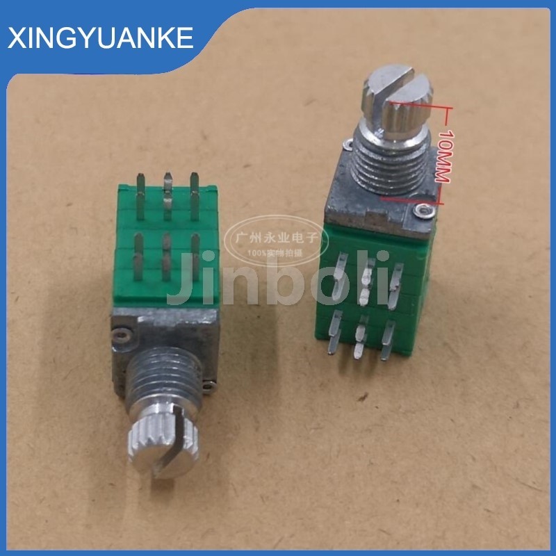 1PCS RK097 ประเภท 4 Link Potentiometer 12Pins C50K C503 เครื่องขยายเสียงปรับระดับเสียงปรับ Potentiom