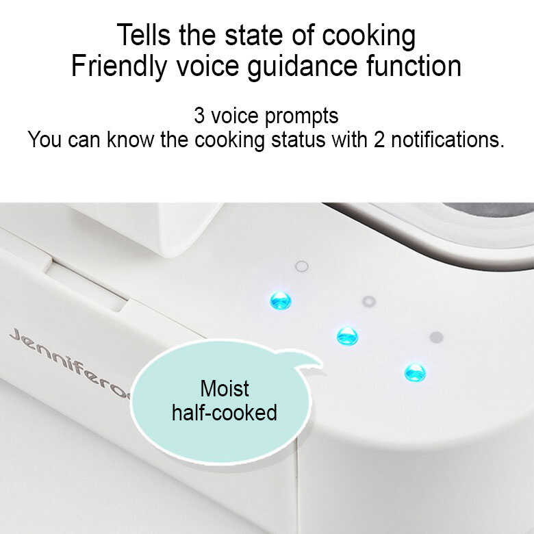 Egg Jenniferoom JR-E1155WH Steamer Voice Electric Multi Food Cooker Maker UP