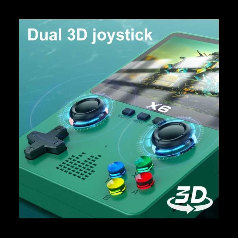 Handheld Portable X6 Player 3.5Inch IPS Screen 11 Simulators Video Game Console Gifts for Kids