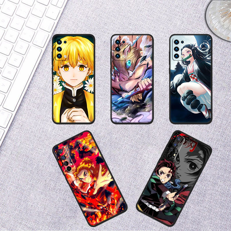 Bh4 Anime Demon Slayer Kimetsuไม่มีYaibaซิลิโคนอ่อนนุ่มสําหรับVIVO Y27 Y22S Y02S Y77 Y35 Y16 Y33T Y21T Y15A