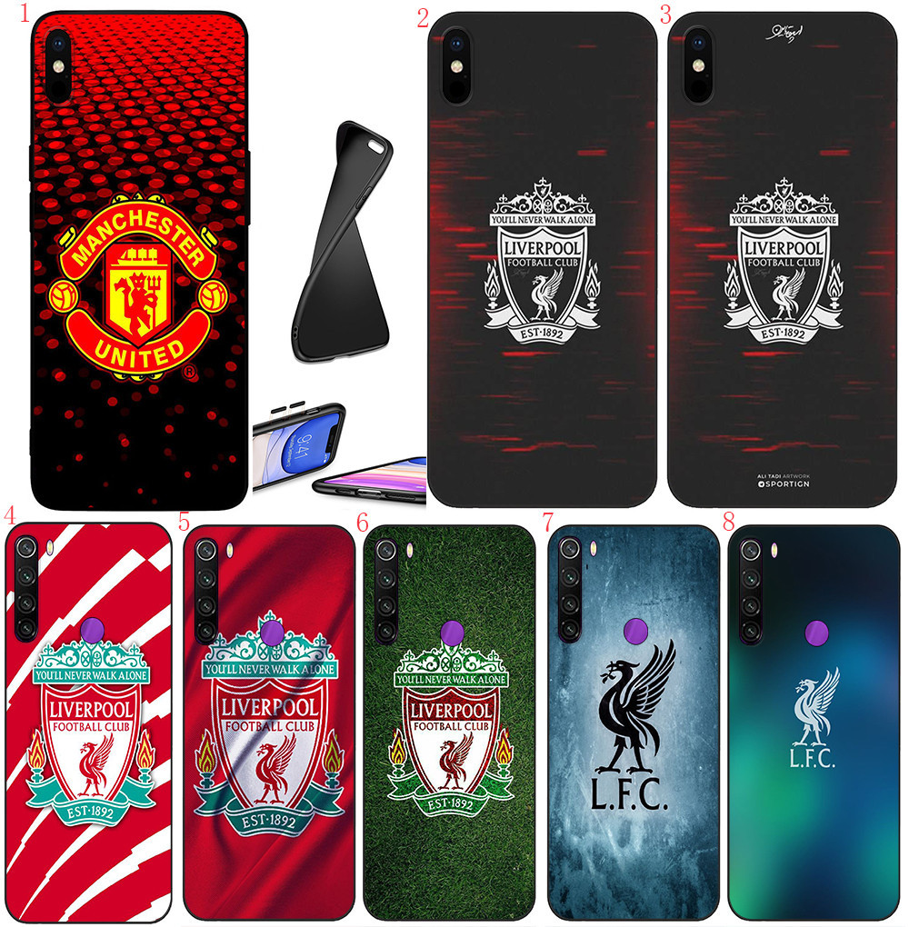 Redmi 10C 10A 9C Note 10 11 s 4g 12 12Cหมายเหตุ12 12 Pro P11 Anime Liverpoolเคสโทรศัพท์สีดํานุ่ม