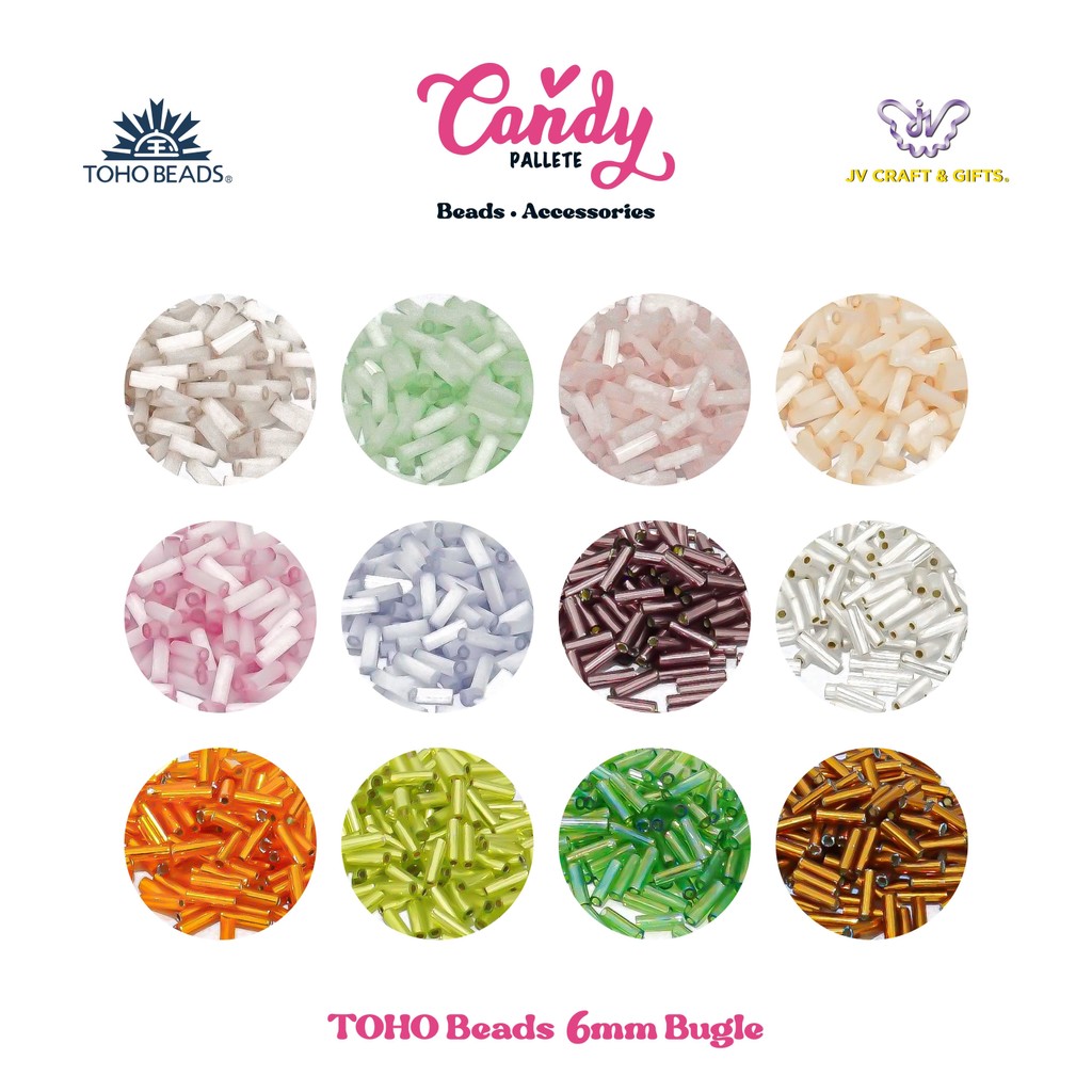 TOHO ลูกปัด 4Gram 6 มม.ลูกปัด DIY สร้อยข้อมือสร้อยคอ Manik Jepun Aksesori JV 1016