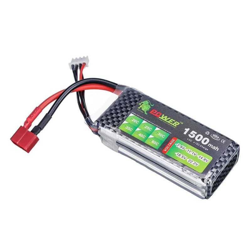 ❤️ แบตเตอรี่ Lipo 7.4V 2S 1500Mah แบตเตอรี่45c 1800Mah สำหรับอาร์ซีเฮลิคอปเตอร์รถยนต์ชิ้นส่