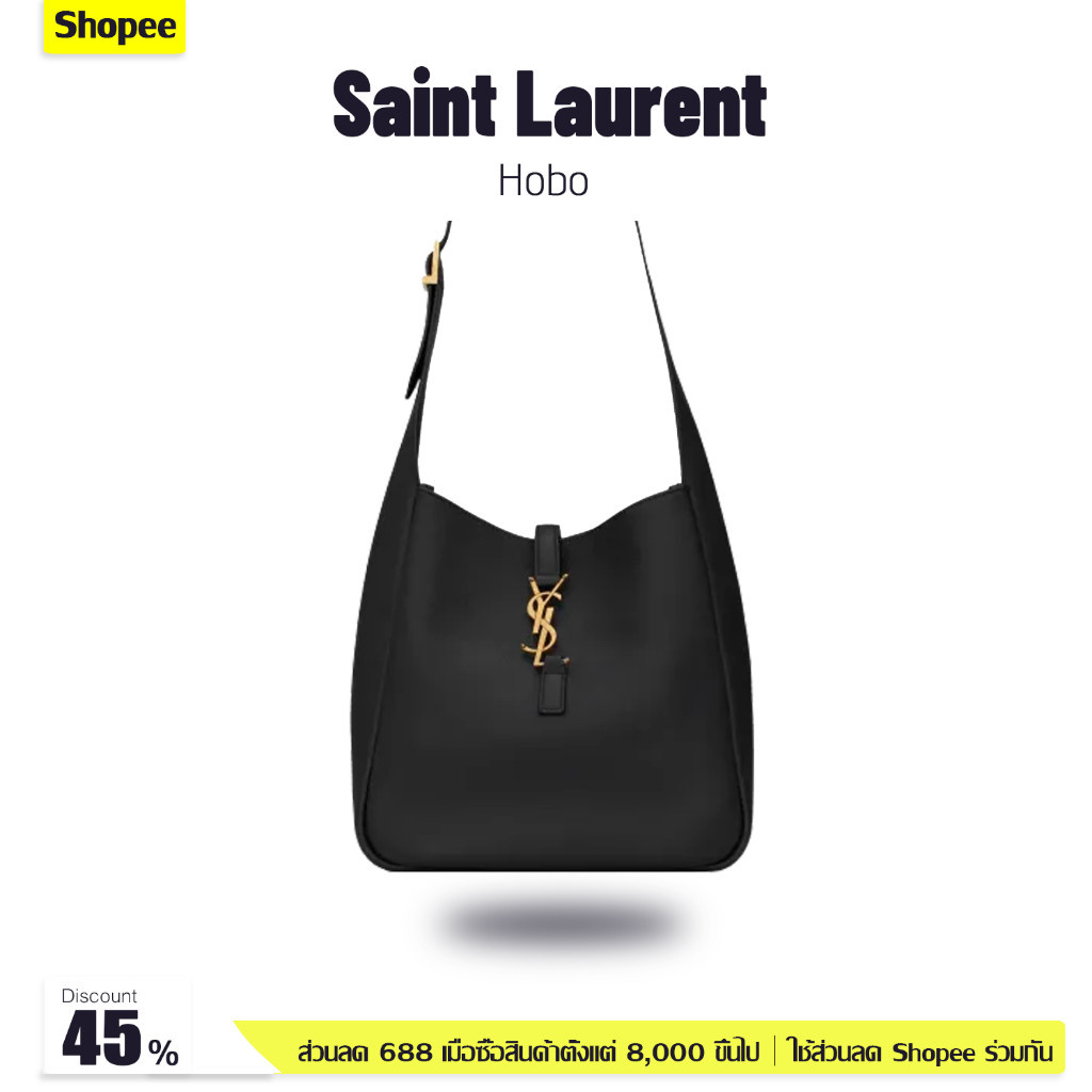 ♞,♘กระเป๋าถือ YSL Hobo Yves Saint Laurent YSL LE5A7 small handbag ตัวแทนจัดซื้อที่เคาน์เตอร์ ของแท้
