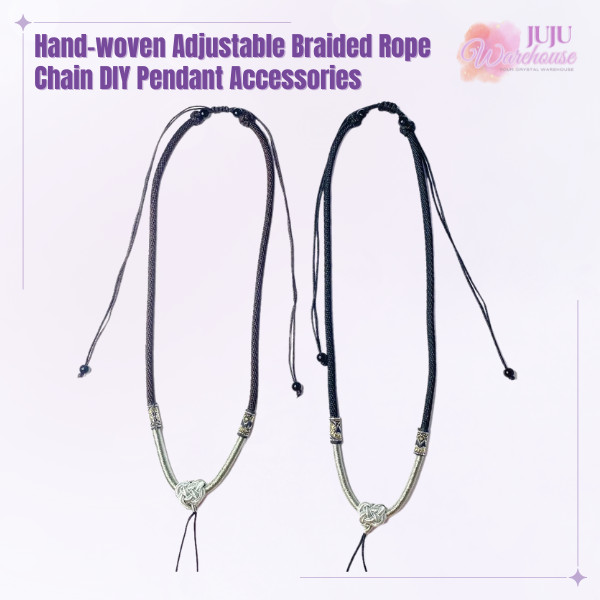 ทอมือปรับเชือกโซ่ DIY จี้อุปกรณ์เสริม Amulet หยกคริสตัลเชือกสร้อยคอ DRC100027