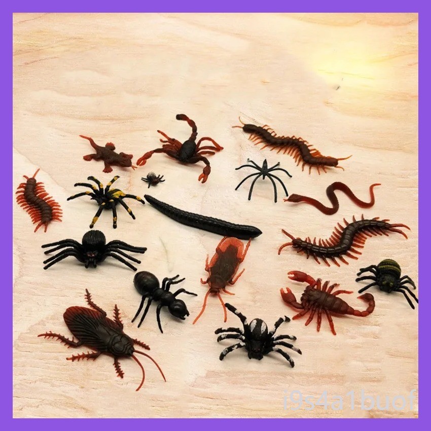 20Pcs Halloween Funny Toys Plastic Cockroach Housefly Centipede Scorpions Gags Practical Jokes Toy