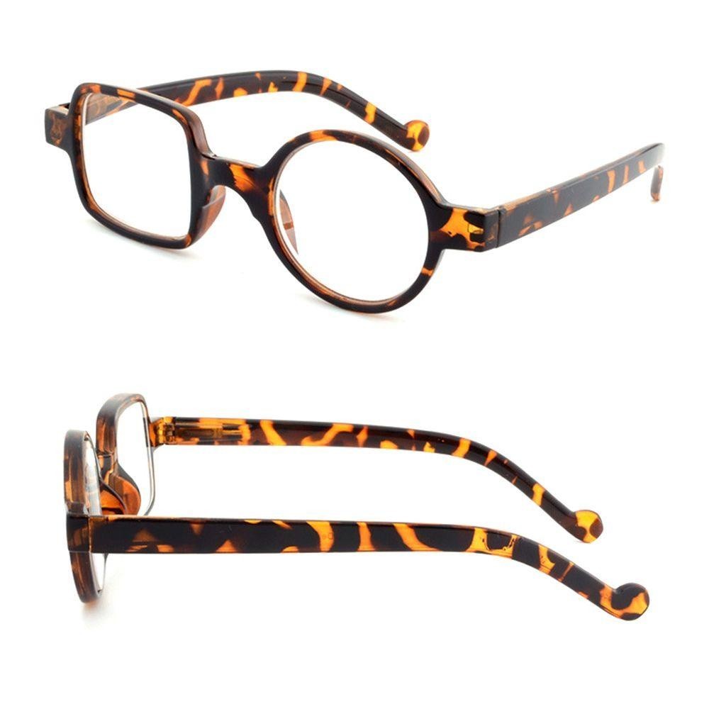 <Wholesale>ZAIJIE Strength 1.0x ~ 3.5x Presbyopic Glasses Vintage Round Square Frame Reading Glasse