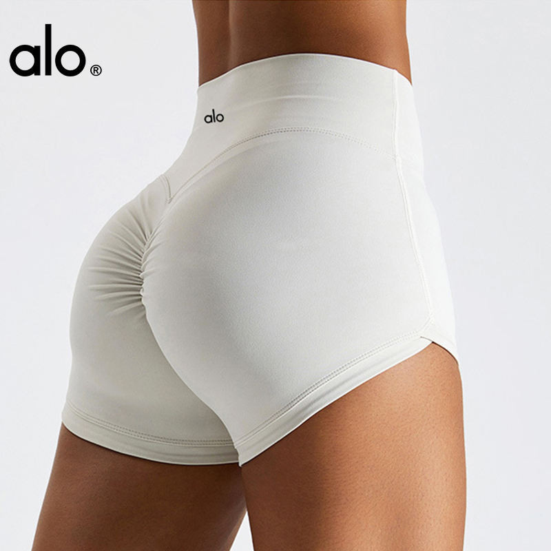 Alo yoga yoga ฟิตเนสกางเกงขาสั ้ นผู ้ หญิงผอมเอวสูงยกสะโพก Quick-Drying กีฬากางเกงสามจุด 2024 ฤดูใบไม ้ ผลิฤดูร ้ อนสไตล ์ ใหม ่