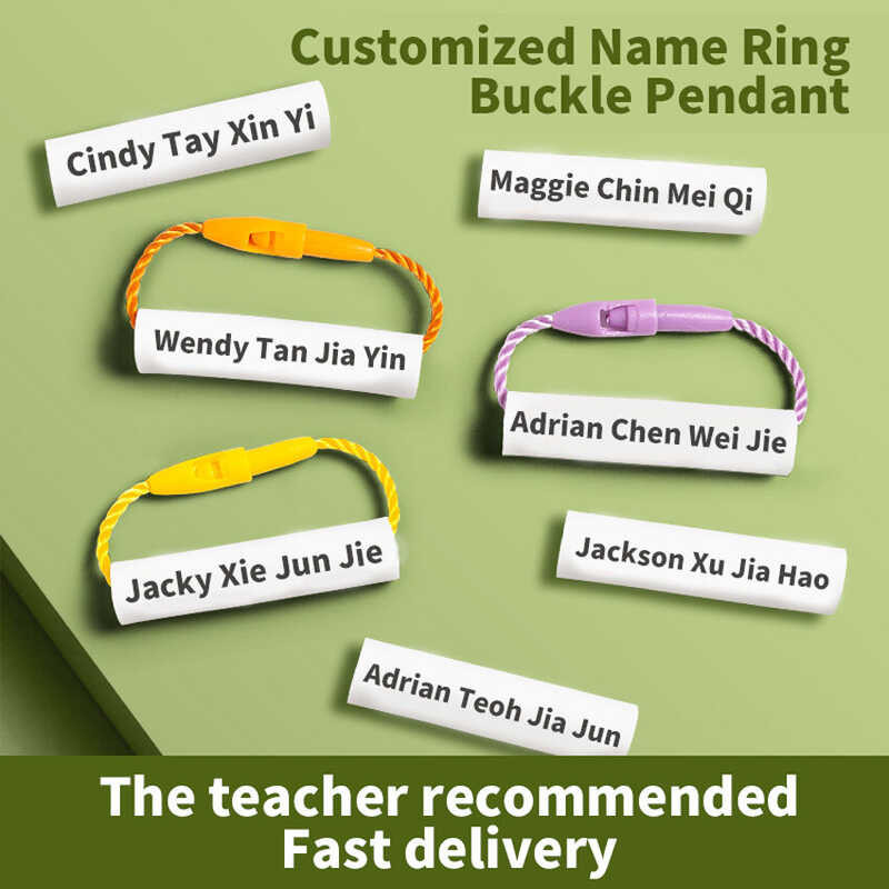 Customized WEPHOTO Pendant For Children's Name Stickers Baby Name Stickers Shoe Labels Colorful Nam