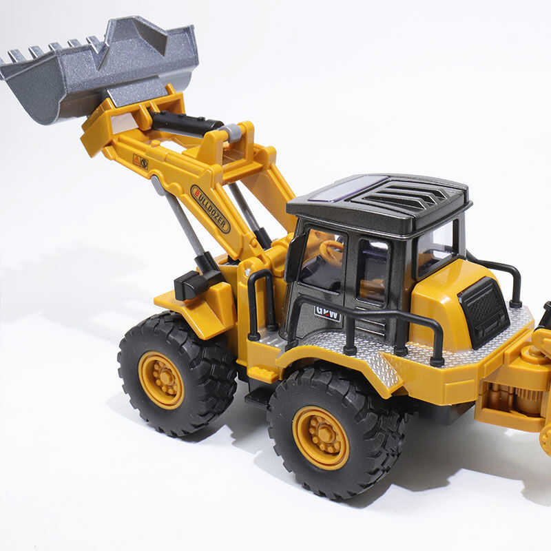 Engineering Set 2In1 Toys For Boys Alloy Tractor Excavator Bulldozer Kids Truck Children Diecast Fa