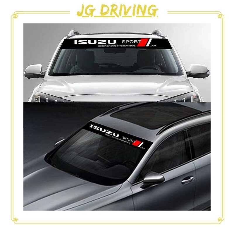 ❤ JD 135Cm X 20Cm Sports Car Front Windshield Sunshade Concealer Modification Decoration Sticker