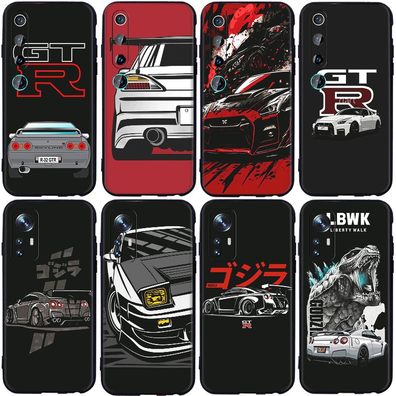 Xiaomi Mi 8 Lite 9 F1 A1 5X A2 6X A2 Lite ความเข้ากันได้ TPU Soft Shell Case Nissan Skyline GTR R34