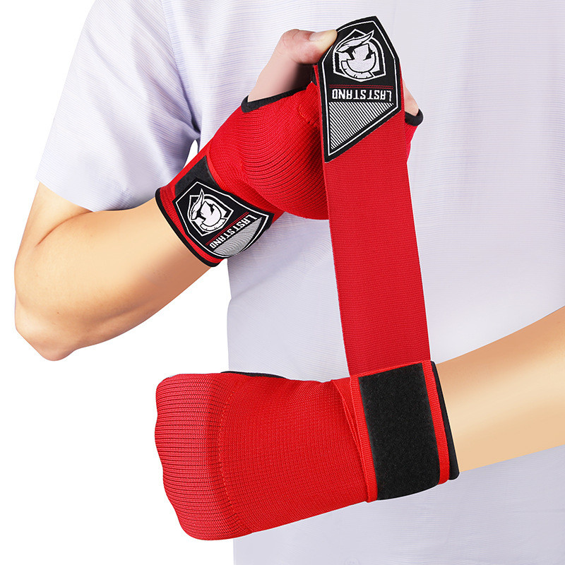Mma Boxing Muay Thai Training Gloves เปิดนิ้ว Fast Wraps Wraps Kickboxing Sanda ศิลปะการต่อสู้