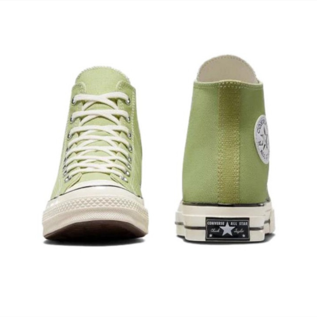 ♞,♘,♙ของแท้  CONVERSE ผ้าใบ รุ่น Converse Chuck 70 Plus【จัดส่งฟรี 】สีขาว - เขียว UNISEX รองเท้า tra