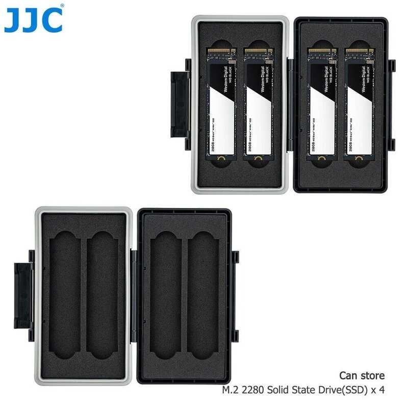 ➧ JJC 4-Slot กันน้ำ M2 2280 SSD กรณีการจัดเก็บข้อมูลผู้ถือสำห