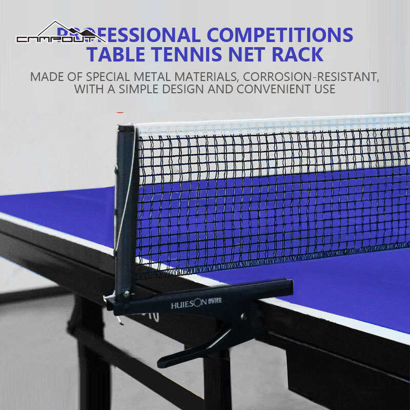 【Campout】Clip-On Professional Table Tennis Net Set With Net Set With Net Table Tennis Rack
