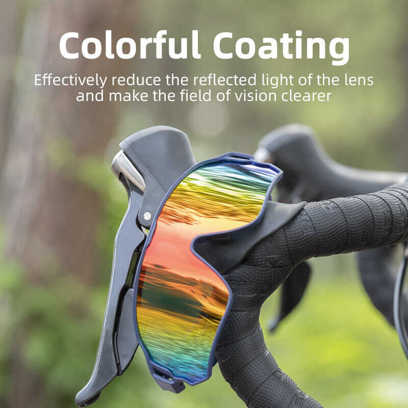 ❤ ROCKBROS Men's Glasses Bicycle Polarized Photochromic Myopia Bike Eyewear Sport Women Cycling S