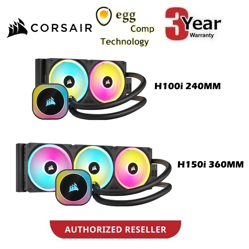 CORSAIR ICUE LINK H100i / H150i RGB 240MM / 360MM LIQUID COOLER