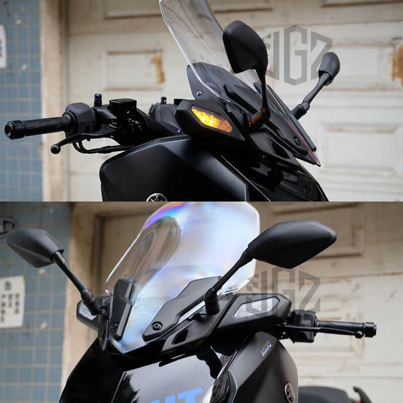 ❤ For Yamaha XMAX 300 2023 Side Mirrors Motorcycle Rear Mirror Forward Stand Bracket Mount Set