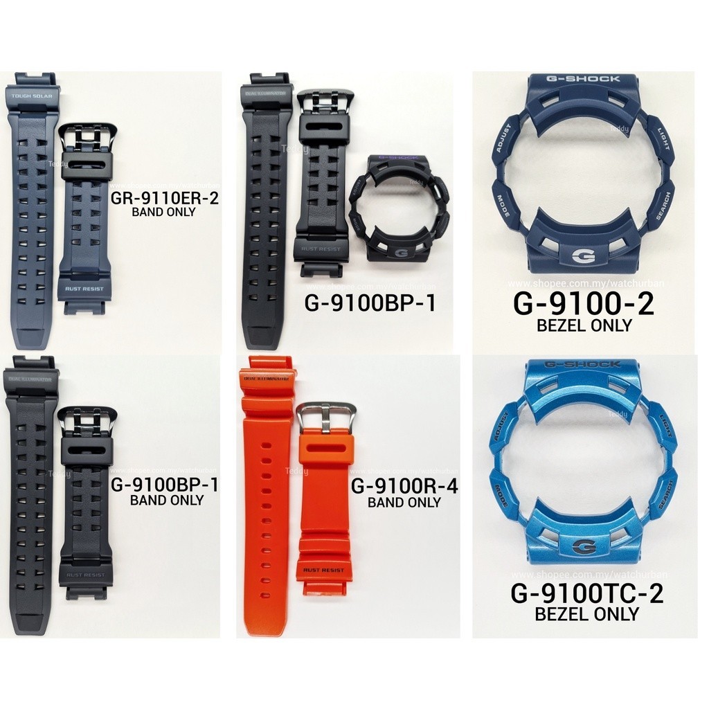 คาสิโอ G-SHOCK BAND หรือ BEZEL เท่านั้น G9100 G9110 GR9110 GW9110 G-9100 G-9110 GW-9110 GR-9110