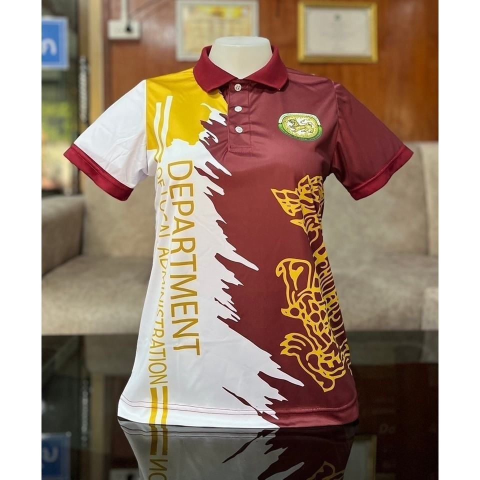 เสื้อโปโลพิมพ์ลายโลโก้ท้องถิ่น พร้อมส่ง ✅ เนื้อผ้าไมโคร ผ้านุ่มใส่สบายไม่ร้อน Polo Shirt