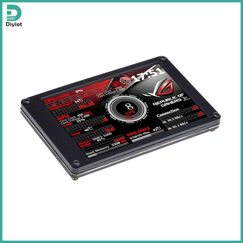 IPS Diymore 3.5นิ้ว USB Mini หน้าจอ AIDA64 PC CPU RAM HDD Data Monitor คอมพิวเตอ