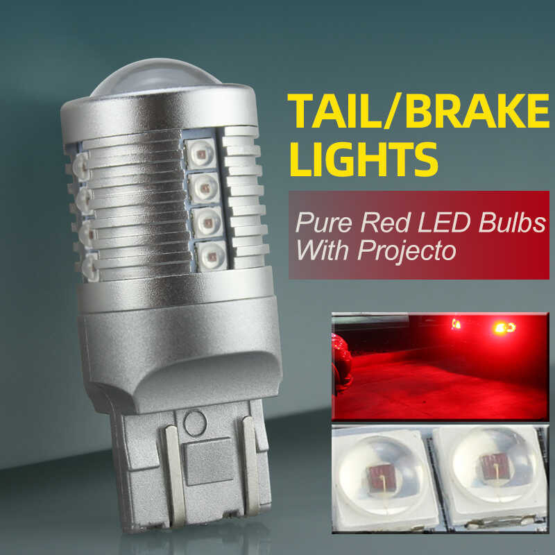 ❤ (แพ็คสำหรับ2) มาใหม่ไฟเบรค T20 7443 W21/5W 1157 Bay15d P21/5W 1156 P21w B