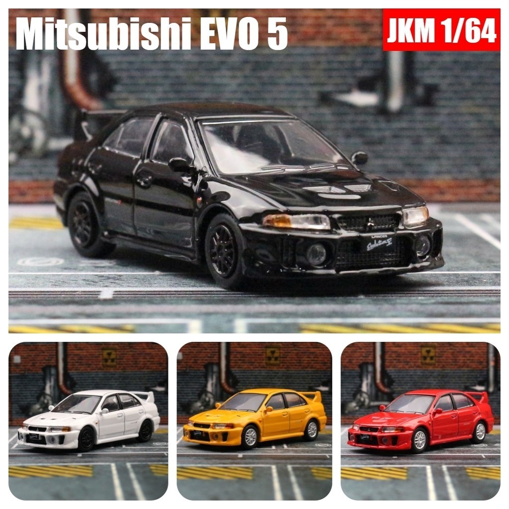 1:64 Mitsubishi Lancer Evolution V EVO 5 รถของเล่น 1/64 JKM โลหะDiecast Super Sportรถรุ่นMiniature C