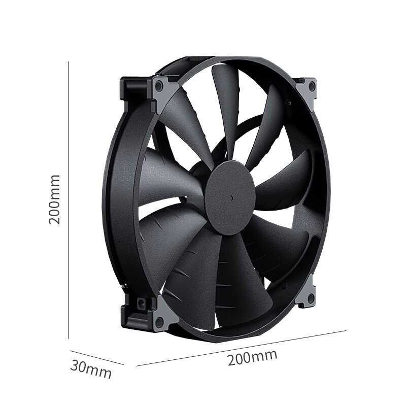 Black PHANTEKS F200SP High Air Volume Computer Case 200mm 4Pin Quiet Cooling Fan FDB Hydraulic Bear