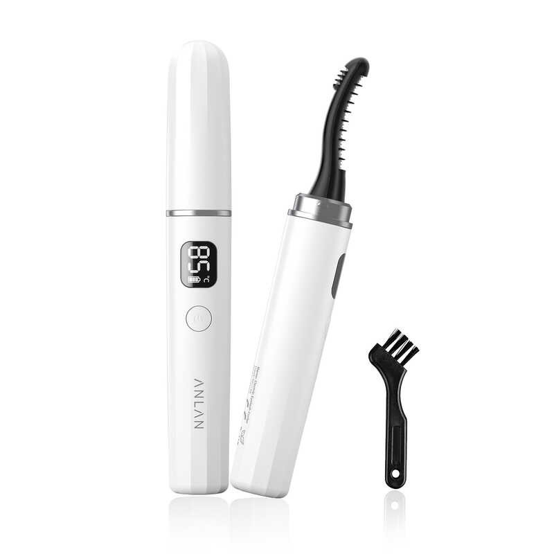 ปากกาที่ดัดขนตาไฟฟ้าสองด้านชาร์จได้65/75/85 ANLAN ℃,ที่ให