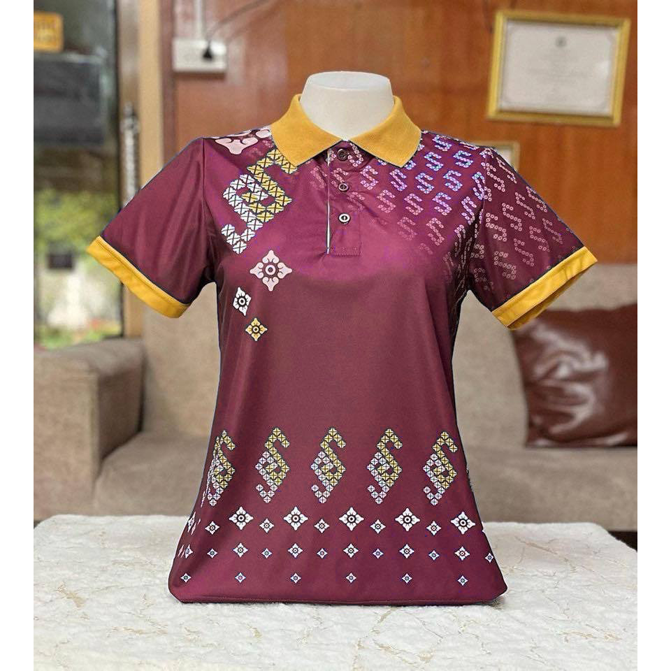 NEW !! เสื้อโปโลพิมพ์ลาย ลายขอรุ่นใหม่มี 3 สี ผ้าไมโครเกรด Premium พร้อมส่ง" POLO SHIRT