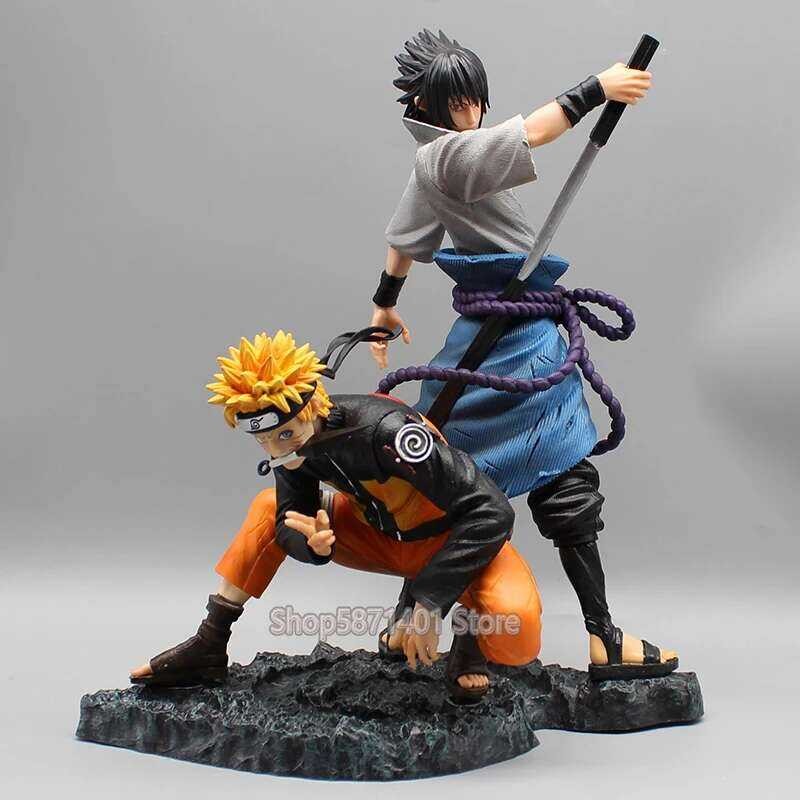 ❤️ อะนิเมะ NARUTO Uchiha Sasuke Uzumaki Naruto Action Figures PVC ❤️