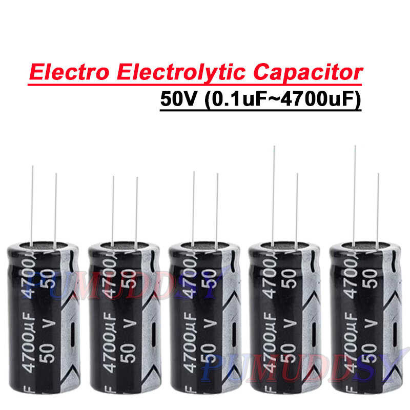50V Electro Electrolytic Capacitor 18*35 0.1 0.22 0.33 0.47 1 2.2 4.7 10 22 33 47 68 100 1000 2200 3300 18X35 4700Uf