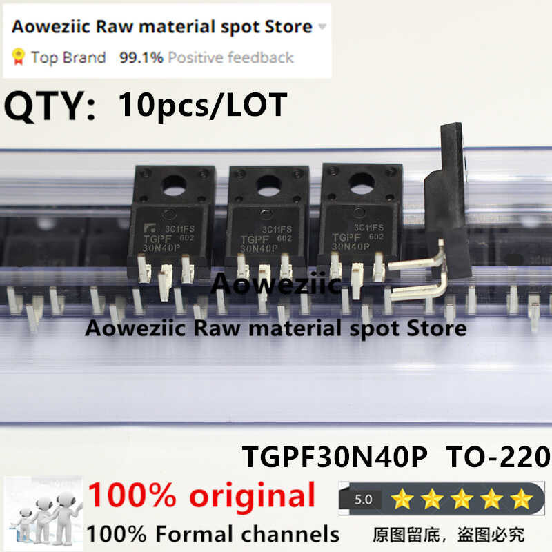 Aoweziic 100% ใหม่นำเข้าเดิม Tgpf30n40p 30N40p Tgpf30n43p 30N43p To-220F LCD Field Effect หลอด400v 4