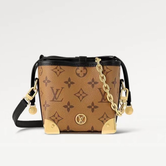 ♞,♘(FW23 show model) Louis Vuitton NOE Purse online only handbagกระเป๋าสุภาพสตรี Siomai กระเป๋าทรง